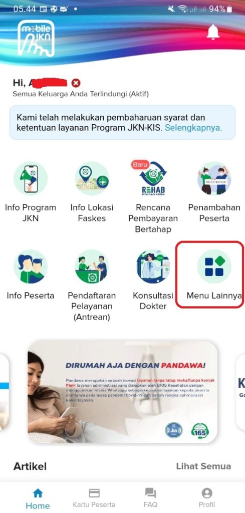 cara pindah faskes bpjs secara online 2