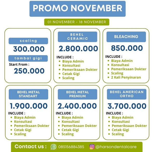 promo harson dental care